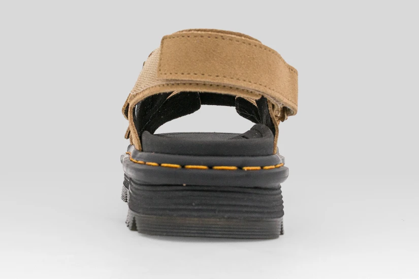 Dr. Martens Zebzag Suede Γυναικεία Σανδάλια Μπεζ, Μαύρα