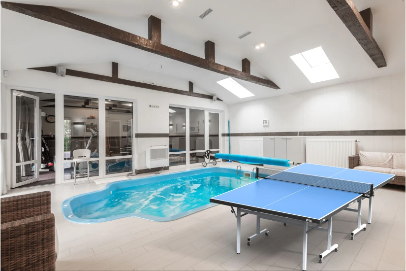 Amila Τραπέζι Ping Pong Εσωτερικού Χώρου Hobby - Μπλε (42852)