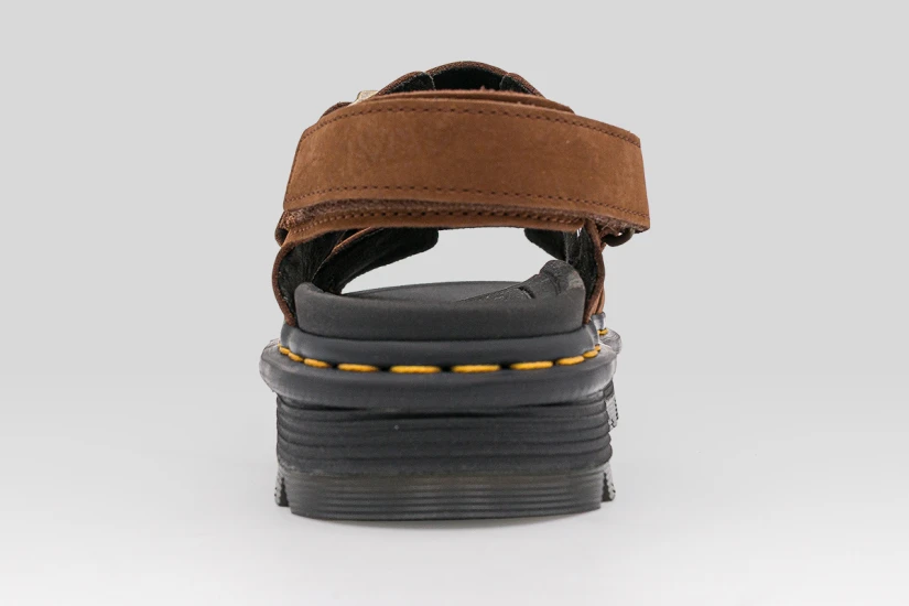 Dr. Martens Zebzag Nubuck Platform Γυναικεία Σανδάλια Καφέ