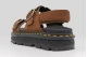Dr. Martens Zebzag Nubuck Platform Γυναικεία Σανδάλια Καφέ