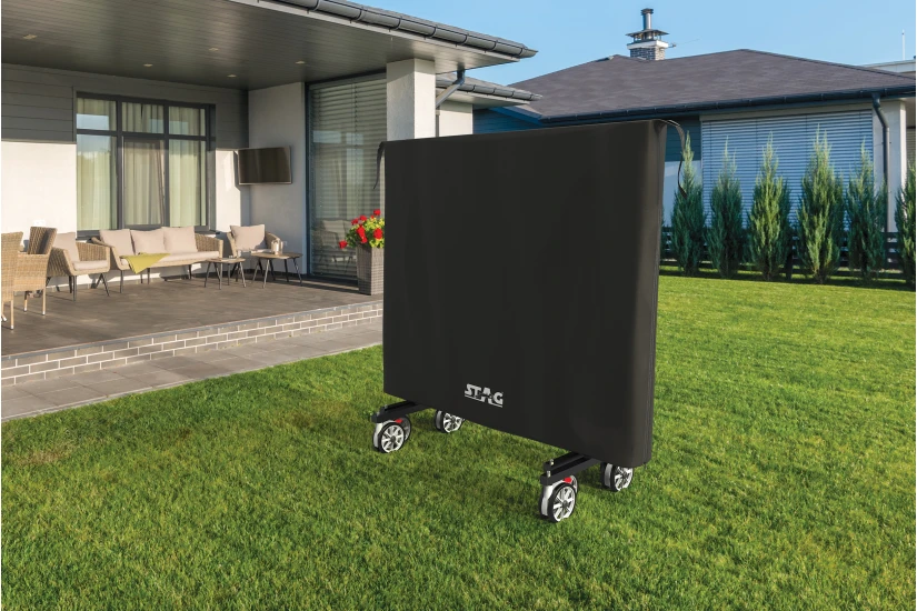 Amila 2-In-1 Folding And Flat Κάλλυμα για Τραπέζι Ping Pong Μαύρο