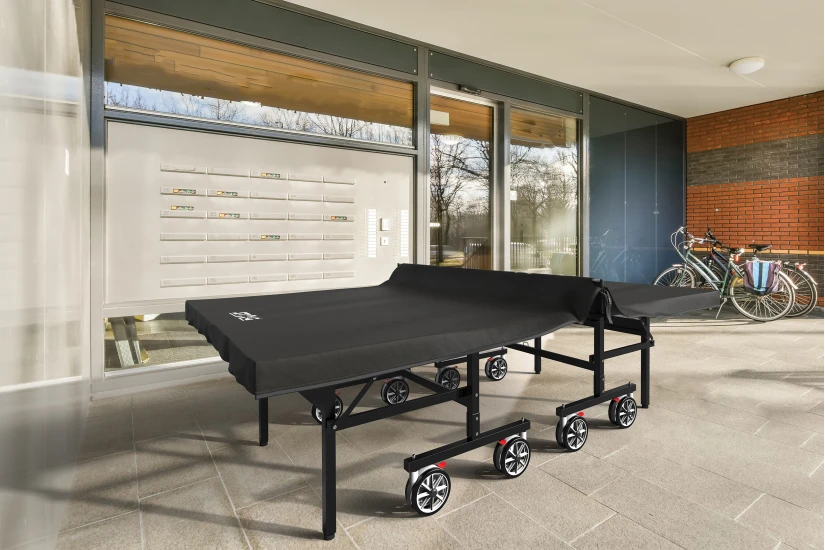 Amila 2-In-1 Folding And Flat Κάλλυμα για Τραπέζι Ping Pong Μαύρο