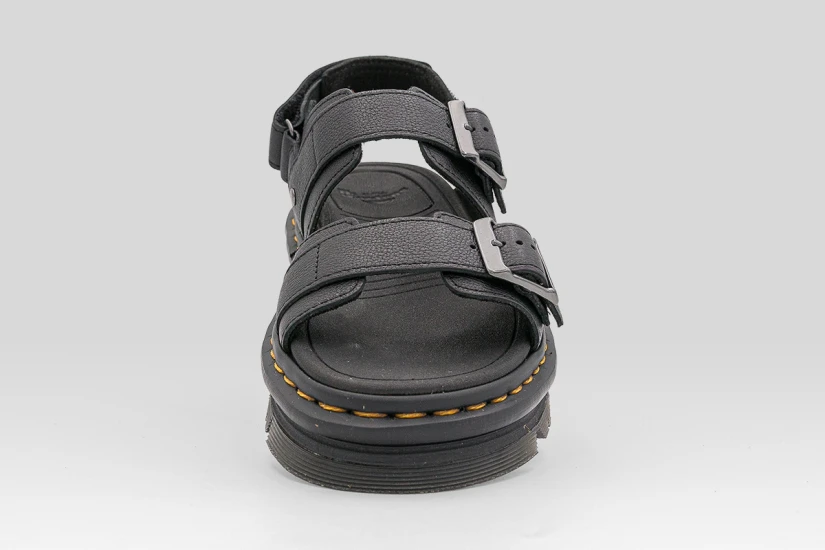 Dr. Martens Zebzag Pisa Leather Platform Γυναικεία Σανδάλια Μαύρα