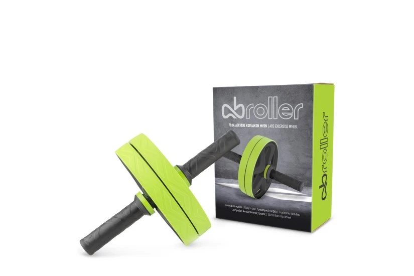 Amila Ρόδα Κοιλιακών Ab Roller - Μαύρο  Πράσινο (44049)