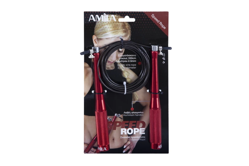 Amila Speed Rope Λαβή Αλουμινίου Κόκκινη