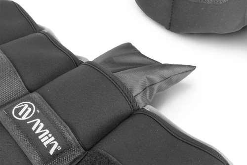 Amila Βάρη ’Κρων Wrist Ankle Weights Neoprene 2X2,5 Kg - Μαύρο (44105)