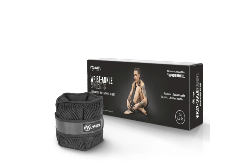 Amila Βάρη ’Κρων Wrist And Ankle Weights 2X2,50 Kg - Μαύρο (44149)