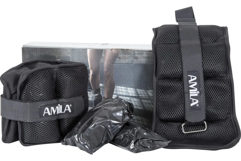 Amila Βάρη ’Κρων Wrist And Ankle Weights 2X2,50 Kg - Μαύρο (44149)