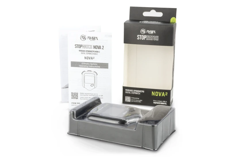 Amila Χρονόμετρο Ψηφιακό Nova 2 - Μαύρο (44241)