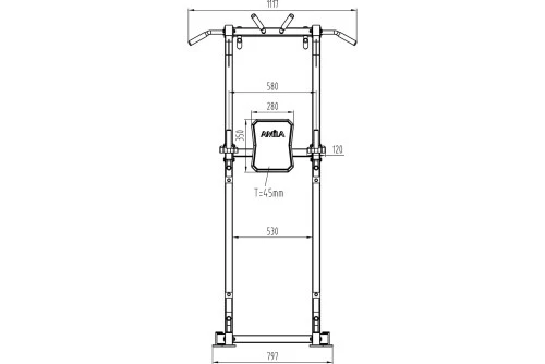 Amila Μηχάνημα Μονόζυγοδίζυγο Amila Power Tower Pt800 (44274)