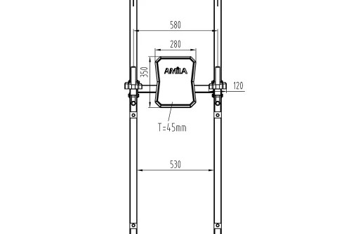 Amila Μηχάνημα Μονόζυγοδίζυγο Amila Power Tower Pt800 (44274)