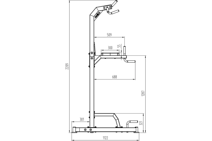 Amila Μηχάνημα Μονόζυγοδίζυγο Amila Power Tower Pt800 (44274)