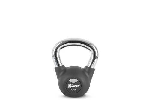 Amila Kettlebell Rubber Cover Cr Handle 4 Kg ? Μαύρο (44495)