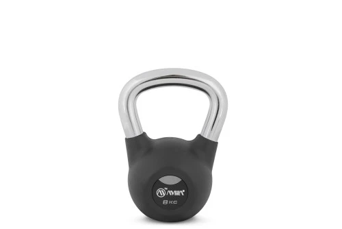 Amila Kettlebell Rubber Cover Cr Handle 8 Kg ? Μαύρο (44496)