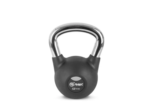 Amila Kettlebell Rubber Cover Cr Handle 12 Kg ? Μαύρο (44497)