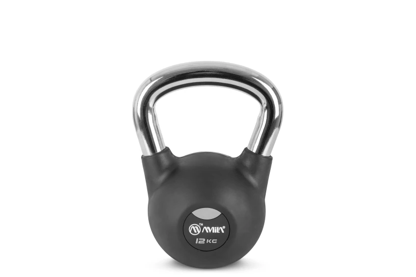 Amila Kettlebell Rubber Cover Cr Handle 12 Kg ? Μαύρο (44497)