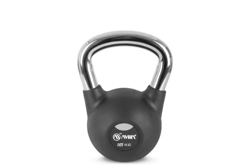 Amila Kettlebell Rubber Cover Cr Handle 16 Kg ? Μαύρο (44498)