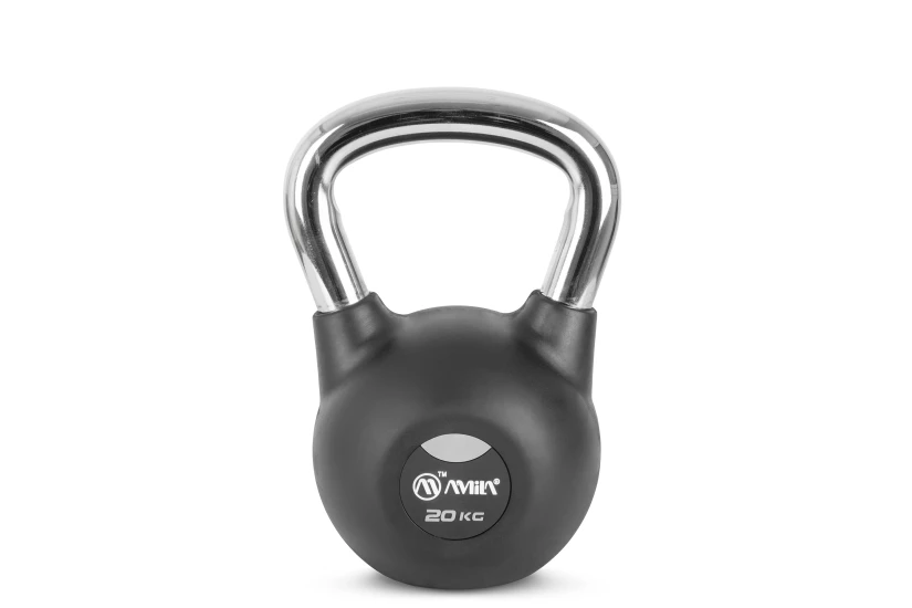 Amila Kettlebell Rubber Cover Cr Handle 20 Kg ? Μαύρο (44499)