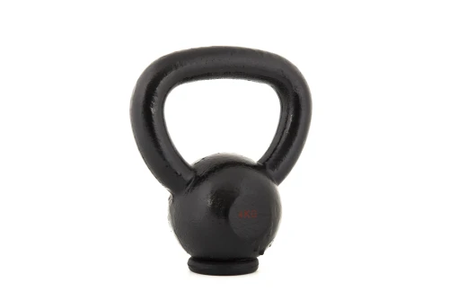 Amila Kettlebell Cast Iron Rubber Base 4 Kg - Μαύρο (44500)