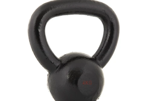 Amila Kettlebell Cast Iron Rubber Base 4 Kg - Μαύρο (44500)