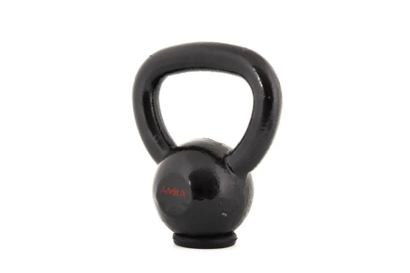 Amila Kettlebell Cast Iron Rubber Base 4 Kg - Μαύρο (44500)