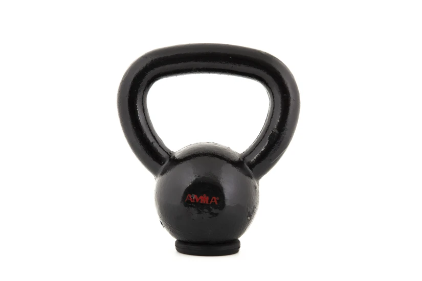 Amila Kettlebell Cast Iron Rubber Base 4 Kg - Μαύρο (44500)