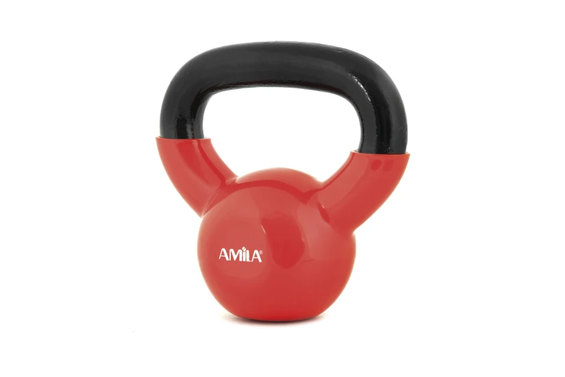 Amila Kettlebell Vinyl Cover 4 Kg - Κόκκινο (44504)