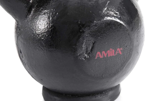 Amila Kettlebell Cast Iron Rubber Base 10 Kg - Μαύρο (44522)
