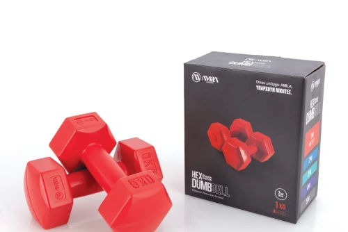 Amila Αλτήρας Εξάγωνος Plastic Series 1,00Kg Ζευγάρι (44530)