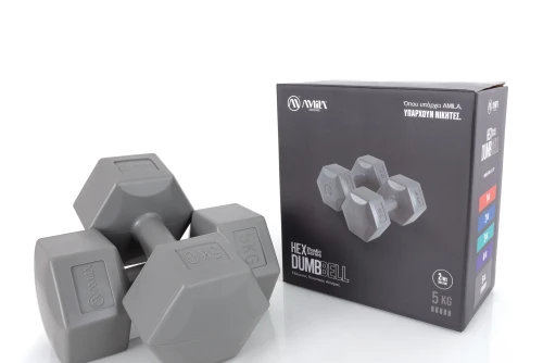 Amila Αλτήρας Εξάγωνος Plastic Series 5,00Kg Ζευγάρι (44536)