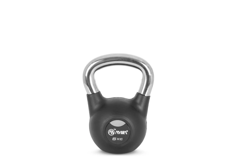 Amila Kettlebell Rubber Cover Cr Handle 6 Kg ? Μαύρο (44571)