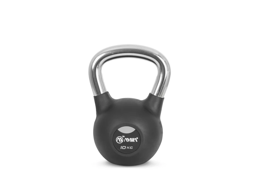 Amila Kettlebell Rubber Cover Cr Handle 10 Kg ? Μαύρο (44572)