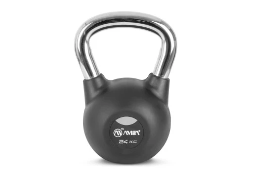 Amila Kettlebell Rubber Cover Cr Handle 24 Kg ? Μαύρο (44573)