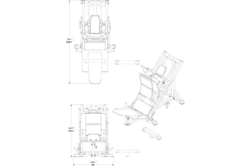 Amila Πρέσα Hip Sled F660 (44715)