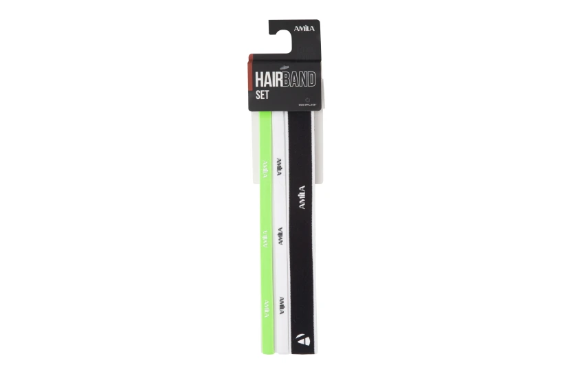 Amila Hairband Προπόνησης Amila Hair Band Set 3-Pack (45710)