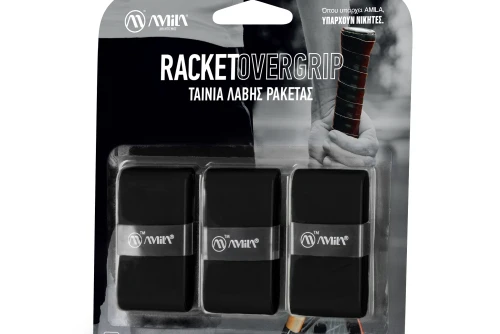 Amila Ταινία Λαβής Ρακετών Amila Overgrip Μαύρο 3 Τεμ (45791)