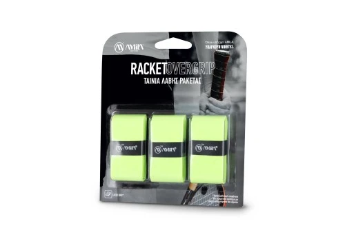 Amila Ταινία Λαβής Ρακετών Amila Overgrip Neon Green 3 Τεμ (45793)