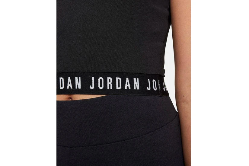 Jordan Essentials Active Παιδικό Αμάνικο Crop Top Μαύρο