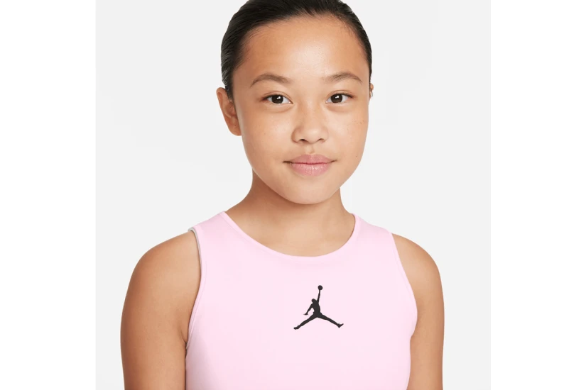 Jordan Essentials Active Παιδικό Αμάνικο Crop Top Ροζ 