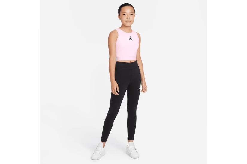 Jordan Essentials Active Παιδικό Αμάνικο Crop Top Ροζ 