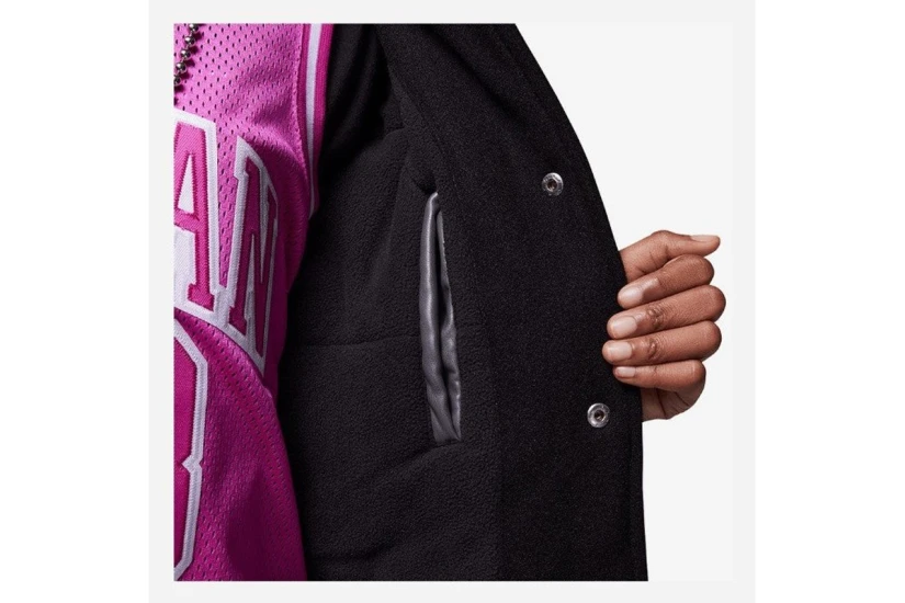 Jordan Varsity Παιδικό Μπουφάν Bomber Μαύρο, Φούξια, Γκρι Σκούρο