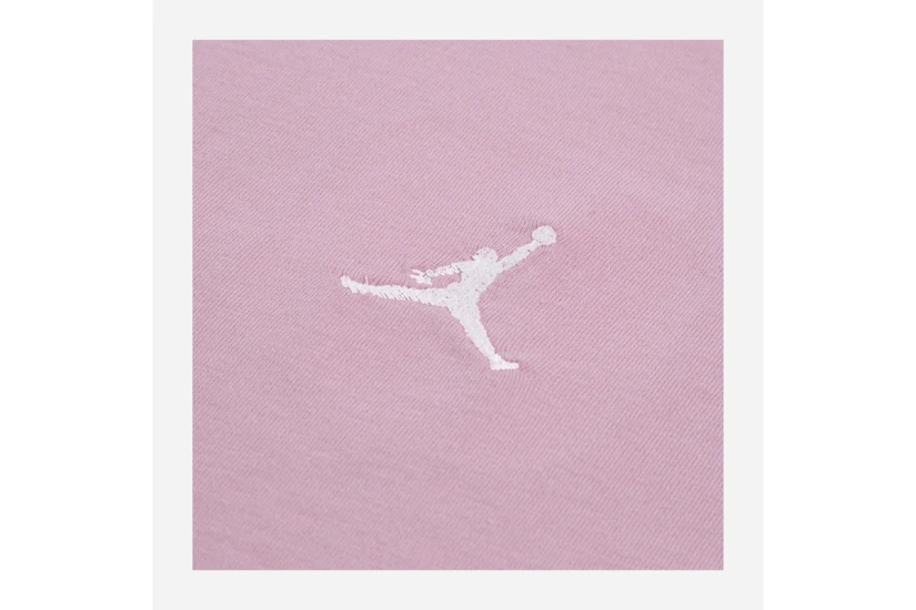 Jordan Brooklyn Essentials Embroidered Παιδικό Κοντομάνικο T-Shirt Ροζ