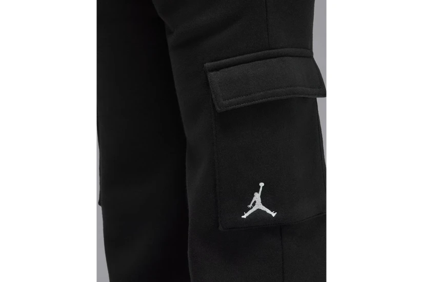 Jordan Brooklyn Fleece Cargo Παιδικό Παντελόνι Φόρμας Μαύρο