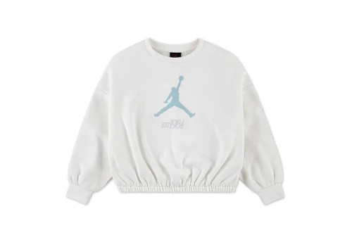 Jordan Jumpman Club Pleated Fleece Cropped Μπλούζα Με Λαιμόκοψη (45F410 782)