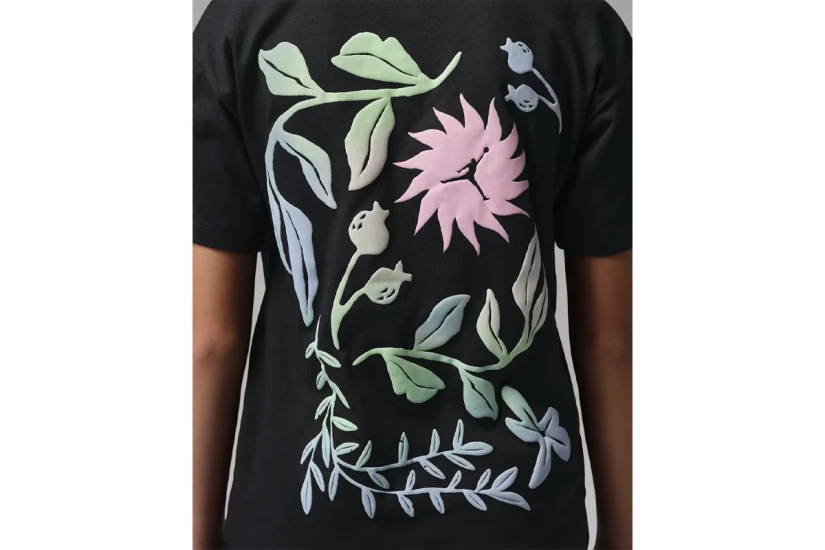 Jordan Puff Floral Παιδικό Κοντομάνικο T-Shirt Μαύρο, Διάφορα Χρώματα