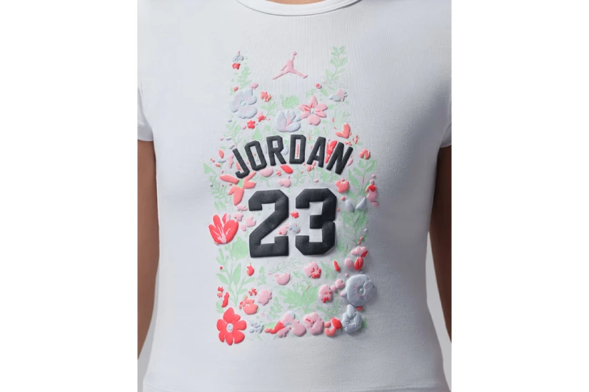Jordan Floral Παιδικό Κοντομάνικο T-Shirt Λευκό, Διάφορα Χρώματα
