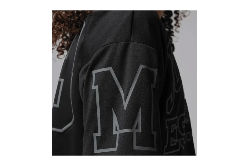 Jordan Secret Diary Jersey Παιδικό Κοντομάνικο Cropped T-Shirt Μαύρο