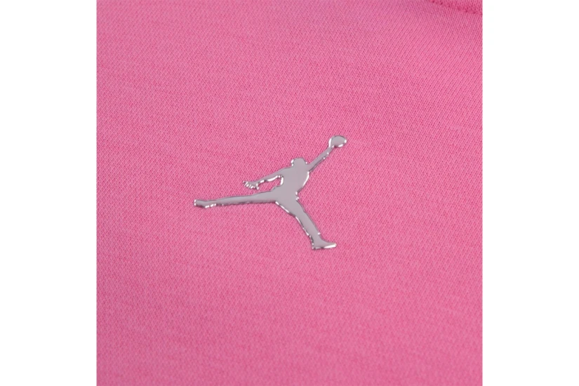 Jordan Brooklyn Fleece Παιδικό Φούτερ με Κουκούλα Ροζ