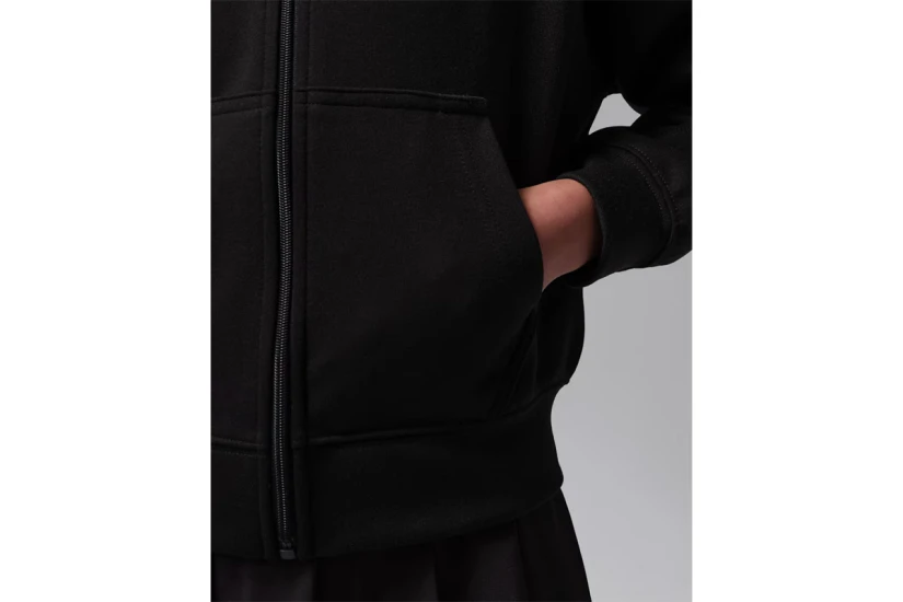 Jordan Dri-FIT Perform Sport Παιδική Πολυεστερική Ζακέτα με Κουκούλα Μαύρη