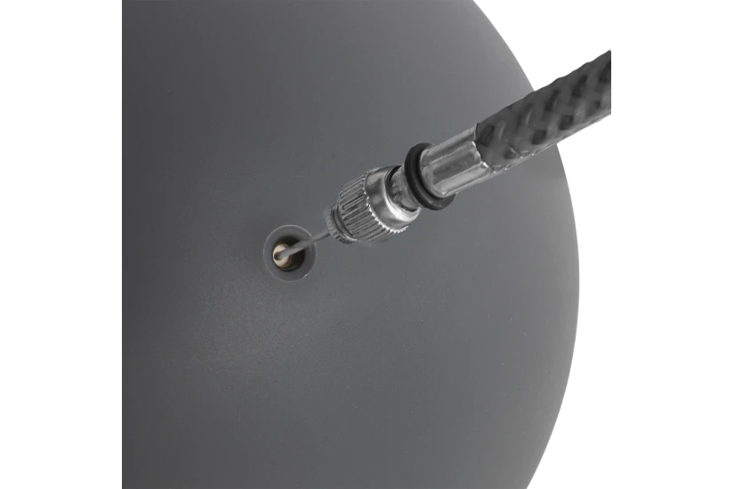 Amila Μπάλα Power Pilates 24 Cm 300 Gr Dark Grey (48073)